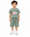 Boys Printed Cotton T-Shirt & Shorts Co-Ord Set | Casual Summer Outfit for Kids