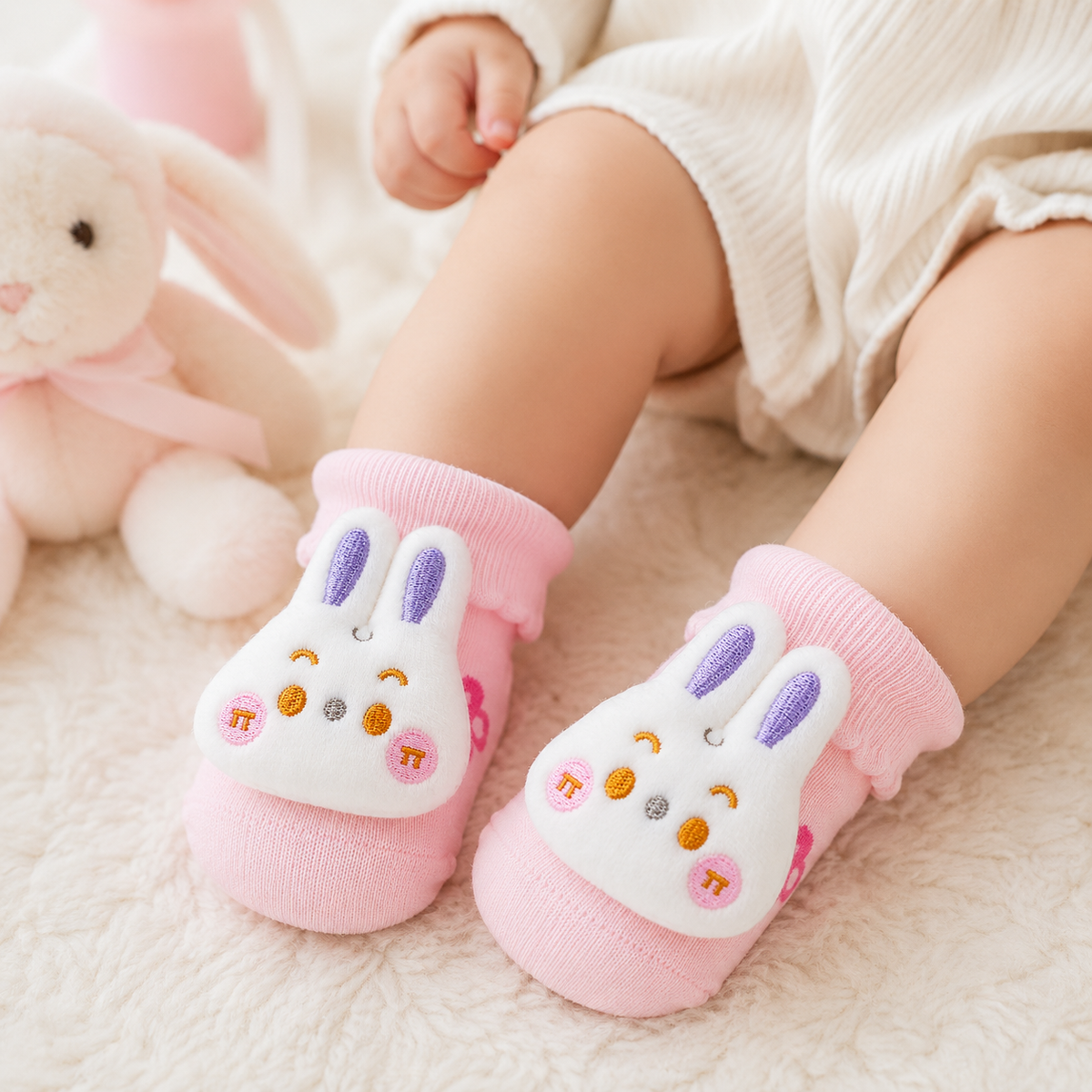 Baby Soft Sole Sock Shoes | Cute Anti-Slip Booties for Babies