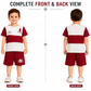 Boys Football Printed Cotton T-Shirt & Shorts Co-Ord Set | Sports Casual Outfit
