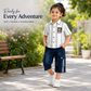 Boys Printed Cotton Shirt & Capri Set | Casual Kids Co-Ord Outfit