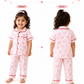 Girls Cotton Printed Night Suit Set | Soft Half Sleeve Shirt & Pyjama Sleepwear