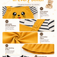 Girls Cotton Dungaree Dress with Striped T-Shirt | Cute Casual Outfit