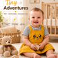 Girls Cotton Dungaree Dress with Striped T-Shirt | Cute Casual Outfit