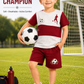 Boys Football Printed Cotton T-Shirt & Shorts Co-Ord Set | Sports Casual Outfit
