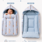Hooded Sleeping Bag & Carry Nest | Soft Cotton Baby Wrapper with Zip
