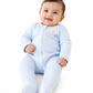 Baby Cotton Full Sleeve Sleepsuit with Front Zip | Soft & Comfortable Baby Romper
