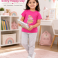 Girls Printed Cotton T-Shirt & Jogger Pants Co-Ord Set | Casual Kids Outfit