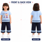 Girls Cute Bear Printed Cotton T-Shirt & Palazzo Co-Ord Set | Casual Kids Outfit
