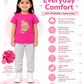 Girls Printed Cotton T-Shirt & Jogger Pants Co-Ord Set | Casual Kids Outfit