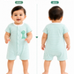 KriandKay Baby Half Romper – Striped Dino Print (9 Months)