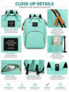 KriandKay Mother Diaper Bag Backpack for Baby Essentials