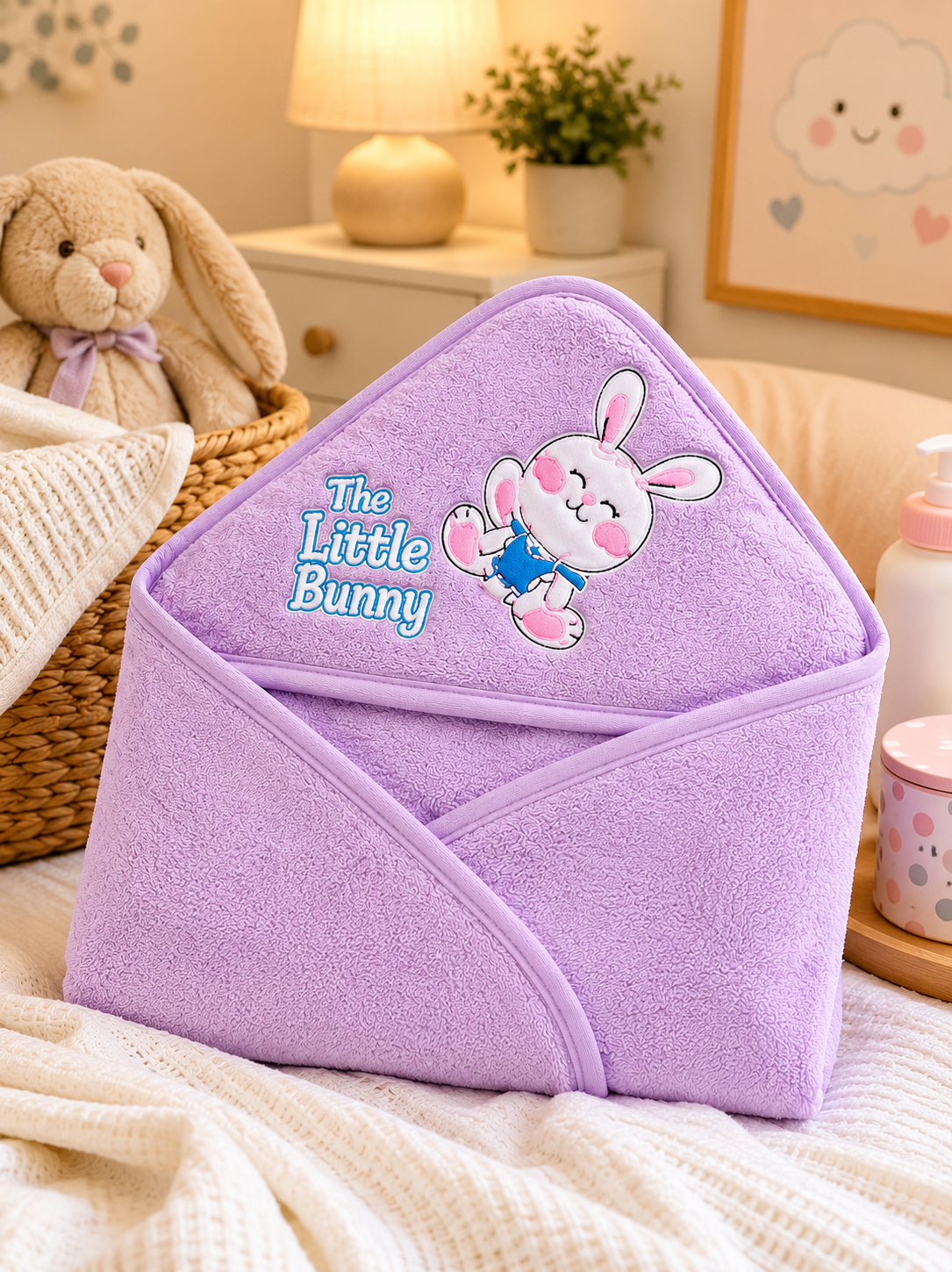 KriandKay Little Bunny Baby Hooded Towel