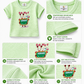 KriandKay Baby Ribbed Dance Print T-Shirt & Shorts Set