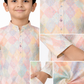 KriandKay Boys Multicolor Diamond Print Kurta Pajama Set