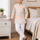 KriandKay Boys Multicolor Diamond Print Kurta Pajama Set