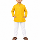 KriandKay Boys Yellow Embroidered Kurta Pajama Set