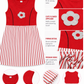KriandKay Girls Sleeveless Striped Flower Print Dress