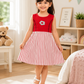 KriandKay Girls Sleeveless Striped Flower Print Dress