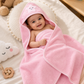 KriandKay Baby Hooded Towel – Soft Cotton, Star Design