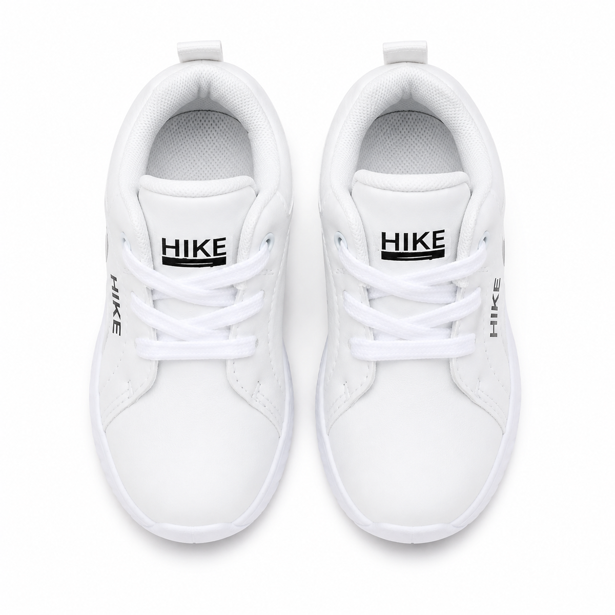 Kids White Air Sole Casual Sneakers | Stylish Lace-Up Sports Shoes