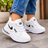 Kids White Air Sole Casual Sneakers | Stylish Lace-Up Sports Shoes